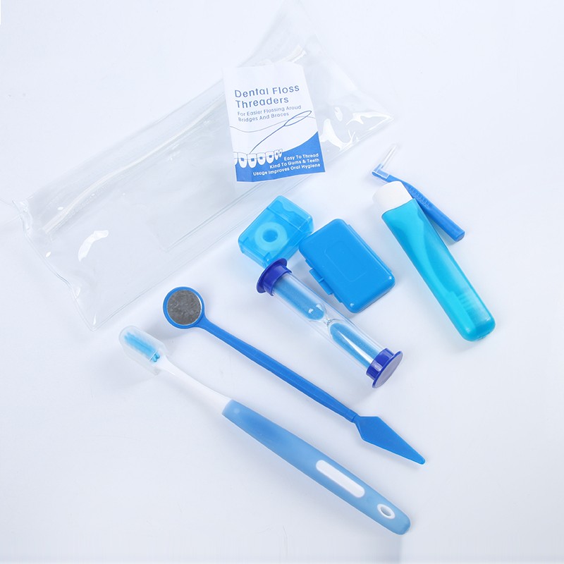 8pcs OEM Bag package orthodontic care kit for travelling
