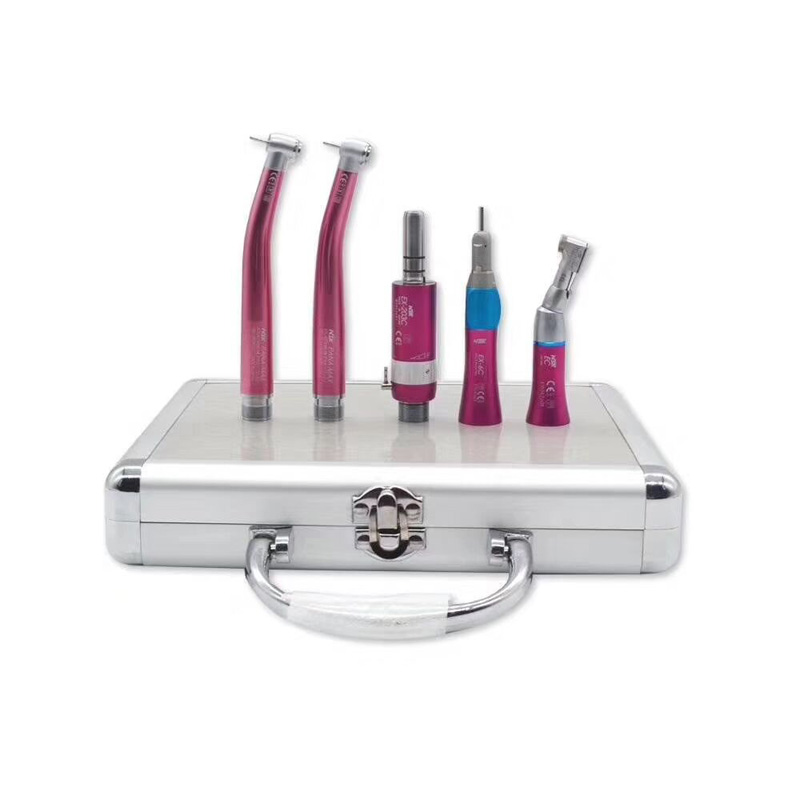 colorful 2pcs high speed handpiece+1 set low speed dental handpiece